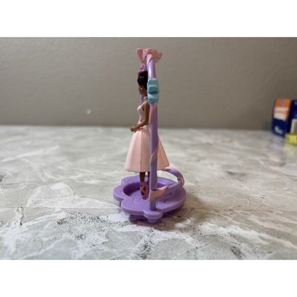 Barbie Ballerina Spinning Cake Topper 2005 Purple Vintage - Picture 5 of 6